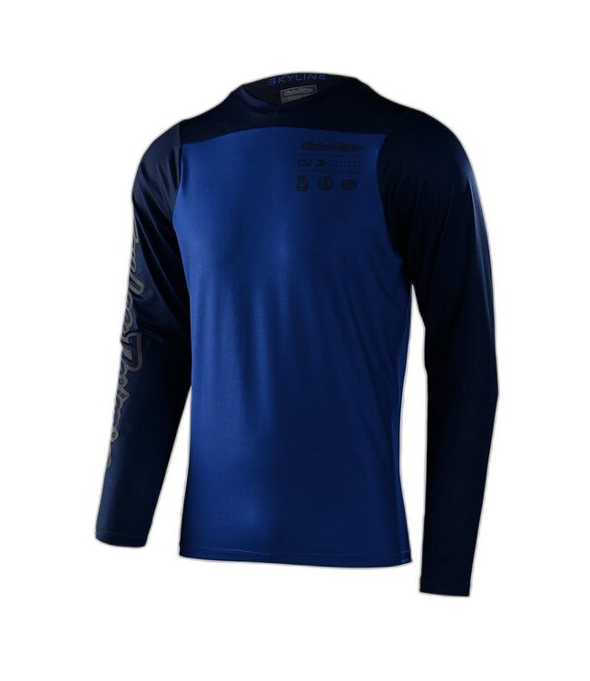 Troy Lee Designs  SKYLINE LS JERSEY; MONO TRUE BLUE MD