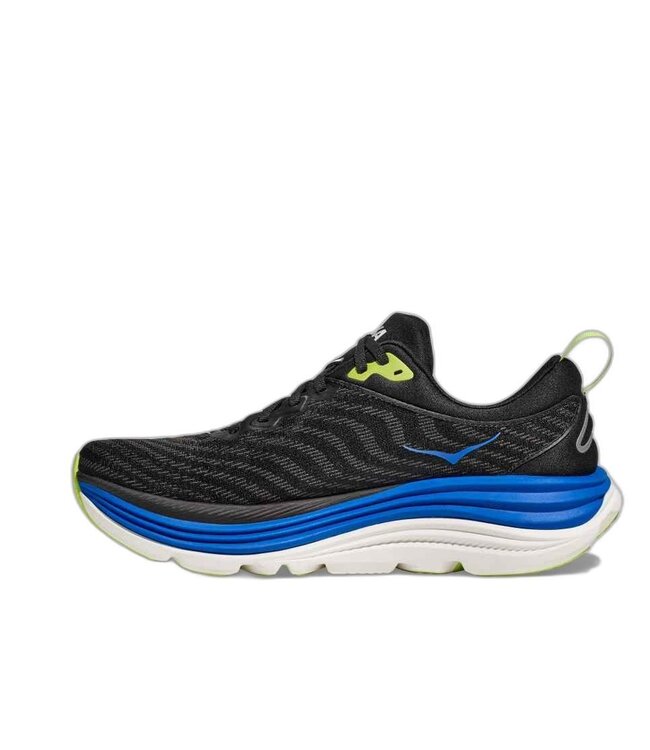 HOKA M GAVIOTA 5 MEN'S BLACK / ELECTRIC COBALT 08.5D