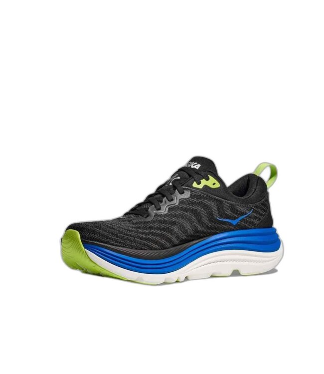 HOKA M GAVIOTA 5 MEN'S BLACK / ELECTRIC COBALT 08.5D