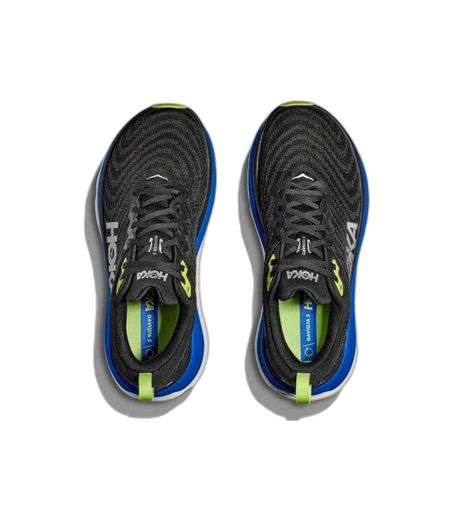 HOKA M GAVIOTA 5 MEN'S BLACK / ELECTRIC COBALT 08.5D