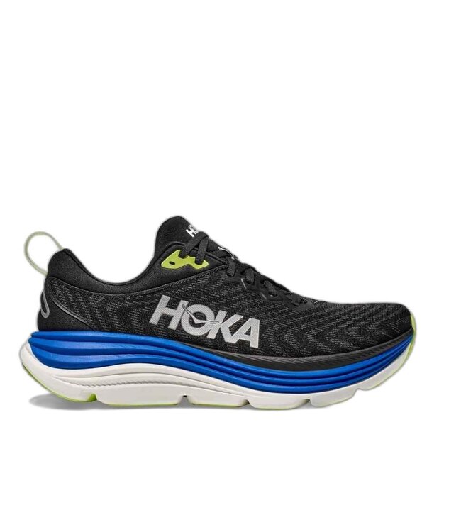 HOKA M GAVIOTA 5 MEN'S BLACK / ELECTRIC COBALT 08.5D
