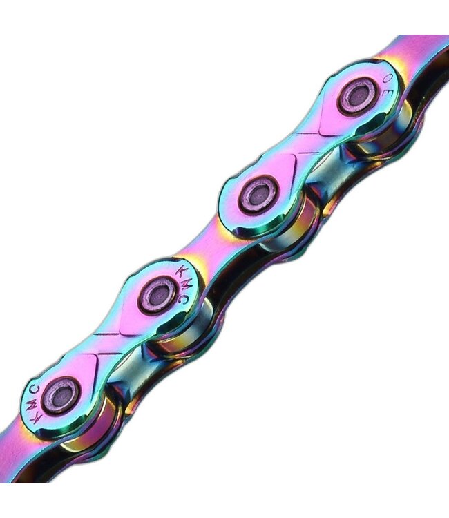 KMC X12 Speed 126L Chain Aurora Oil Slick