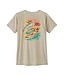 PATAGONIA W's Cap Cool Daily Graphic Shirt - Waters Palm Island: Pumice X-Dye S