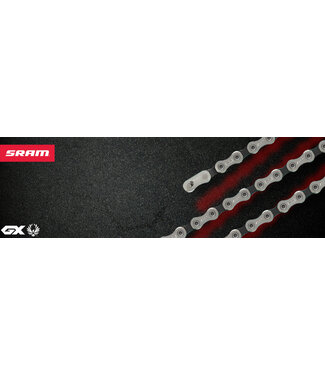 SRAM Sram  Chain GX T-Type Eagle Silver SolidPin 126 links w/PowerLock T-Type 12 speed 1PC