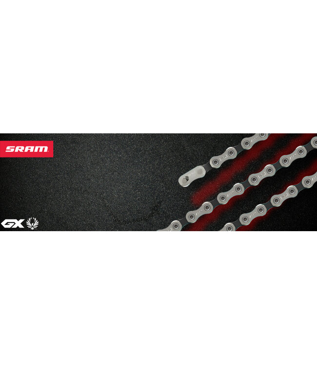 SRAM Sram  Chain GX T-Type Eagle Silver SolidPin 126 links w/PowerLock T-Type 12 speed 1PC