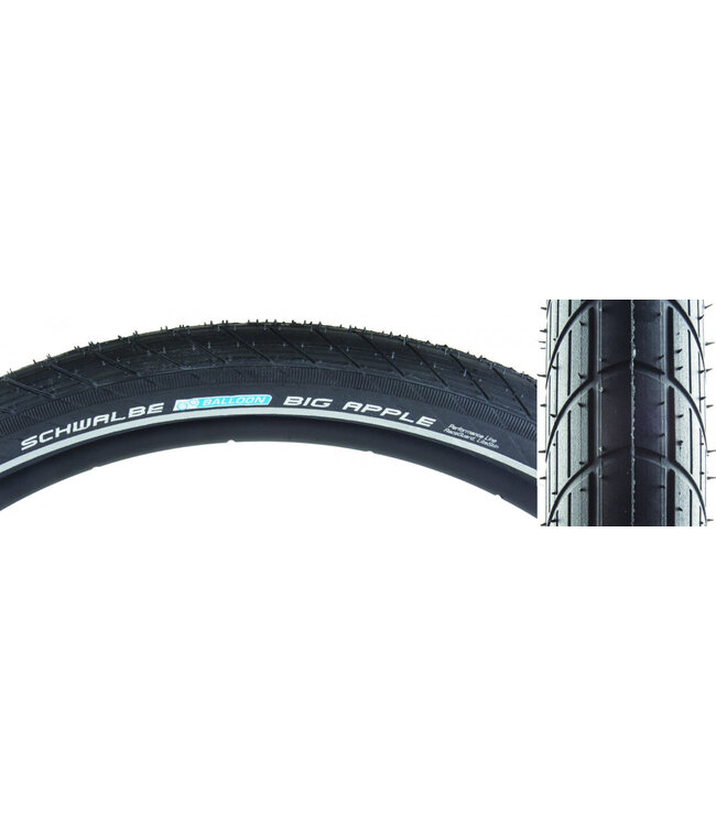 TIRE SWB BIG APPLE 24x2.0 PERF LITE R-GUARD BK/BSK/REF ENDURANCE E25 WIRE