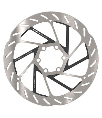 SRAM BRAKE PART SRAM DISC ROTOR 160 HS2 6B ROUNDED w/STL BOLTS SL/BK