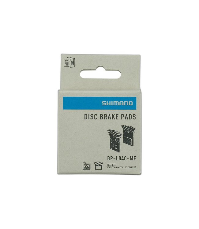SHIMANO Shimano L04C DISC BRAKE PAD-METAL W/FIN & SPRING, 1 PAIR