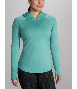 BROOKS Brook Notch Thermal Hoodie Women's Heather Berry M