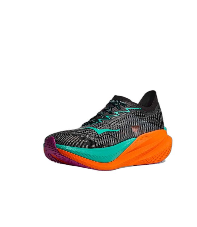 HOKA M MACH X 2 MEN'S BLACK / ELECTRIC AQUA 09.5D