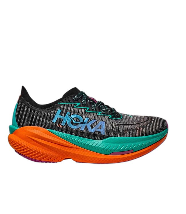 HOKA M MACH X 2 MEN'S BLACK / ELECTRIC AQUA 09.5D