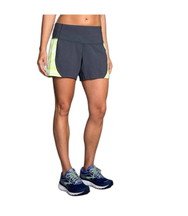 BROOKS Brooks Nightlife 5" Short Women's Asphalt/Nightlife Wave M