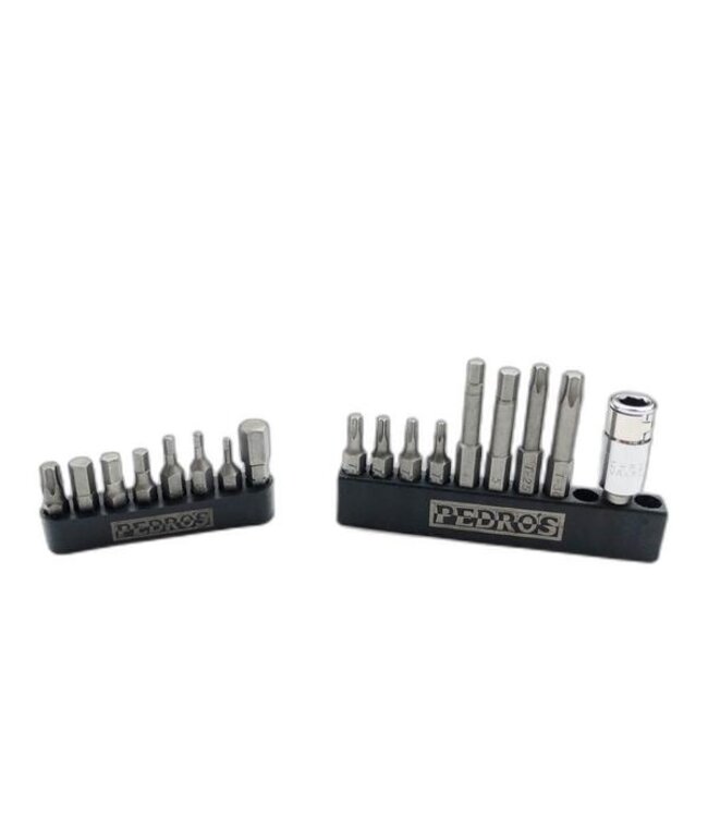 Pedro's Hex and Torx Bit Set II For Pedro's Torque Wrenches, 18 Piece Bit Set