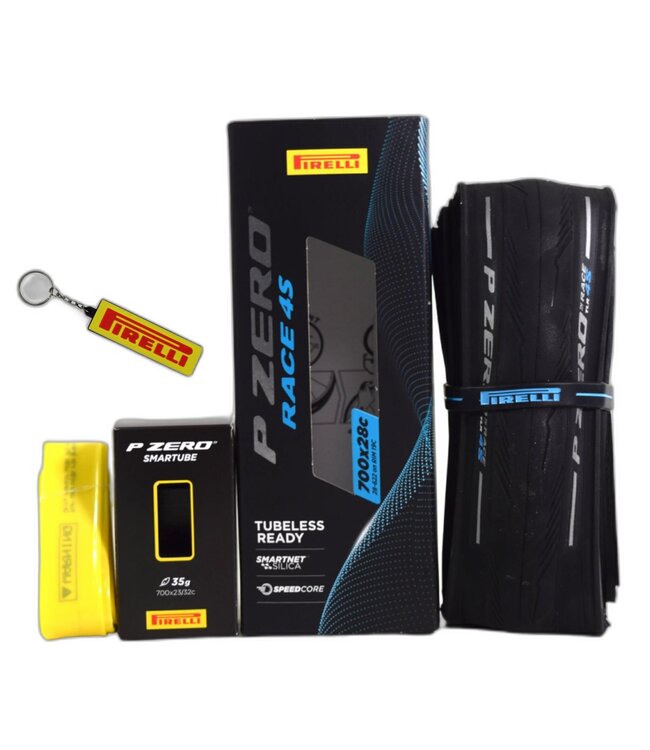 PIRELLI Pirelli P Zero Race TLR 4S Tire - 700 x 28, Tubeless, Folding, Black