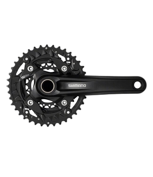 SHIMANO Shimano FC-MT500-3 Crankset - 175mm, 10-Speed, 40/30/22t, 96/64 BCD, Black