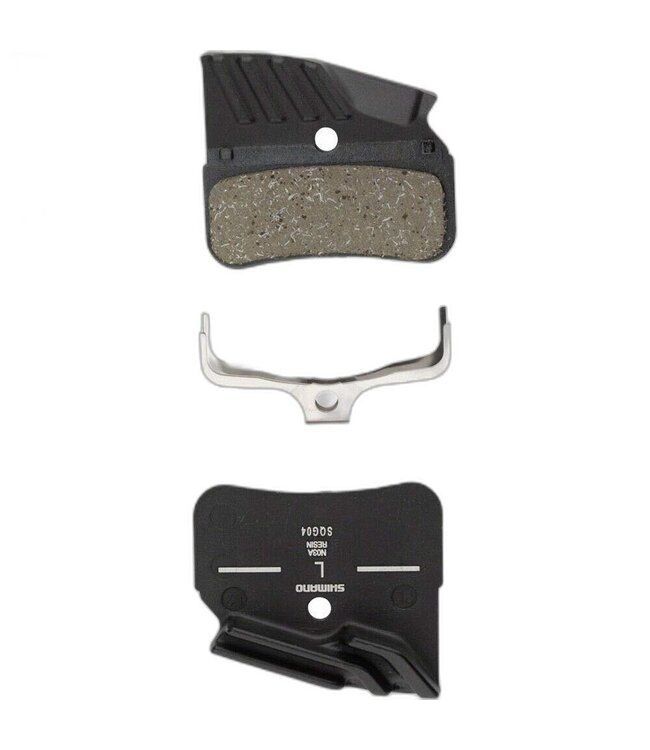 SHIMANO Shimano N03A-RF RESIN PAD W/FIN & SPRING, 1 PAIR