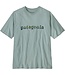 PATAGONIA M's '73 Text Logo Organic T-Shirt Thermal Blue L