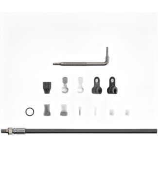 SRAM Sram Disc Brake Hydraulic Hose Kit - Threaded Inline Crimp -2000mmBlk (inc. crimp, fittings) - Elixir 5/7/9/R/CR/X0,Guide RSC (A1),Guide R/RS (A1),DB5,Level TL/BRZ