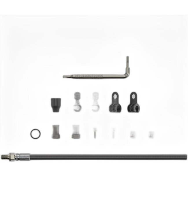 SRAM Sram Disc Brake Hydraulic Hose Kit - Threaded Inline Crimp -2000mmBlk (inc. crimp, fittings) - Elixir 5/7/9/R/CR/X0,Guide RSC (A1),Guide R/RS (A1),DB5,Level TL/BRZ