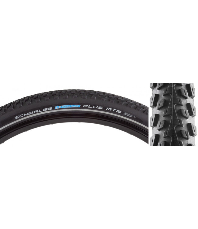 Schwalbe TIRE SCHWALBE MARATHON PLUS MTB PERF TWIN SMARTGUARD 26x2.25 BK/BK/REF DUAL E50 WIRE