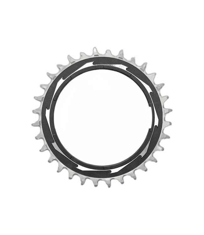 SRAM Sram Chain Ring T-TYPE 38T Powermeter Threaded 3mm Offset Eagle (including pin thread backup and screw) - Black/Silver XXSL D1