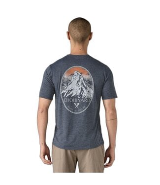 PATAGONIA M's Cap Cool Daily Graphic Shirt - Lands Chouinard Crest: Smolder Blue X-Dye M