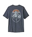 PATAGONIA M's Cap Cool Daily Graphic Shirt - Lands Chouinard Crest: Smolder Blue X-Dye M
