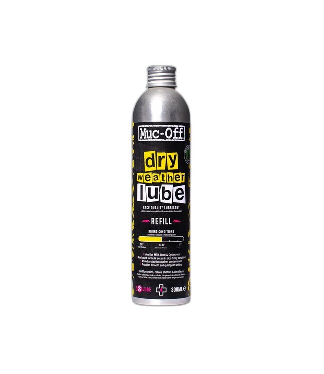 Muc-Off Bio Dry Bike Chain Lube - 300ml, Aluminum Refill Bottle