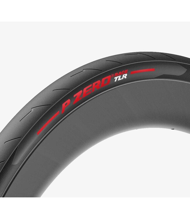 PIRELLI Pirelli PZero Race TLR Road Tire 700x28C Folding  Tubeless Ready  SmartEVO TechWALL+ 120TPI  Red