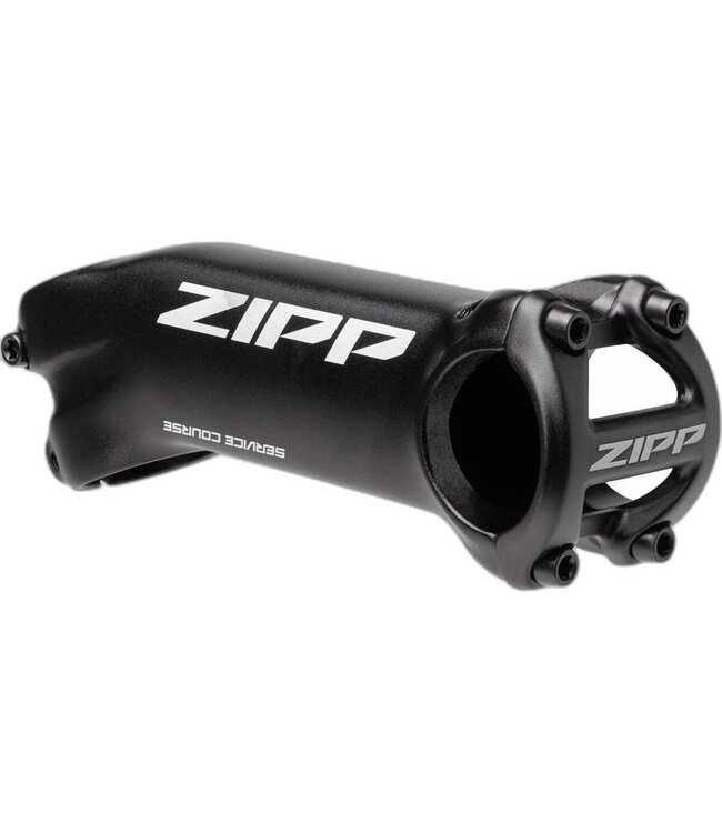 ZIPP Zipp AM Zipp Stem Service Course  6° 90mm 1.125 Blast Black with Etched Logo, 6061, Universal Faceplate B2