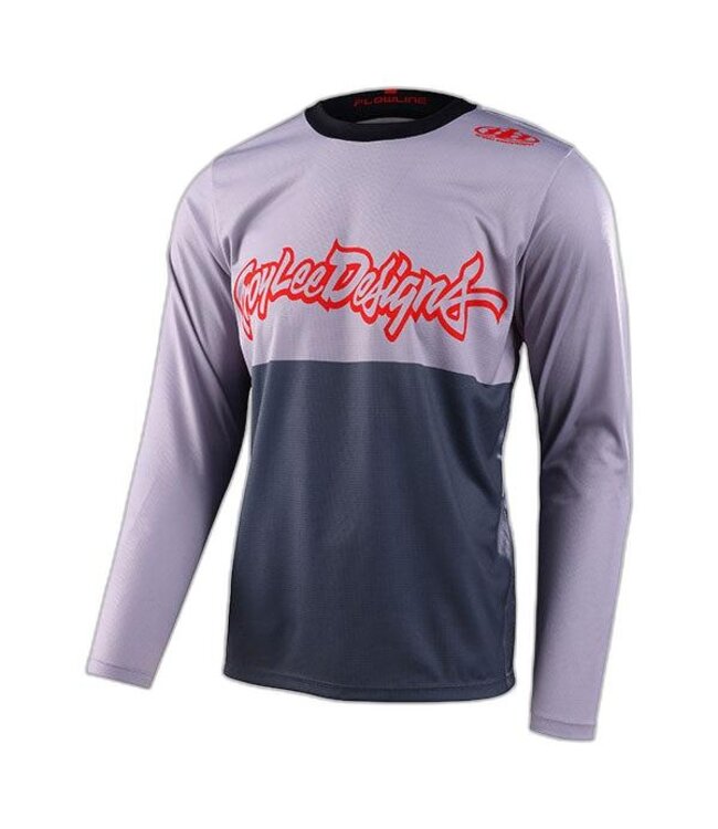 Troy Lee Designs FLOWLINE LS JERSEY; SCRIPTER CHARCOAL MD
