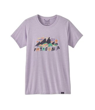 PATAGONIA W's Cap Cool Daily Graphic Shirt Fitz Roy Superbloom: Foxglove Purple M