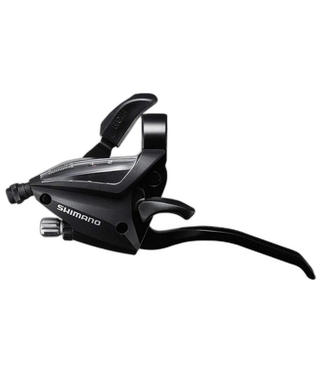 SHIMANO Shimano SHIFT/BRAKE LEVER SET, ST-EF500-2A, 3X7 SPEED, EZ-FIRE PLUS, 2F-ALLOY, FOR V-BRAKE, BLACK