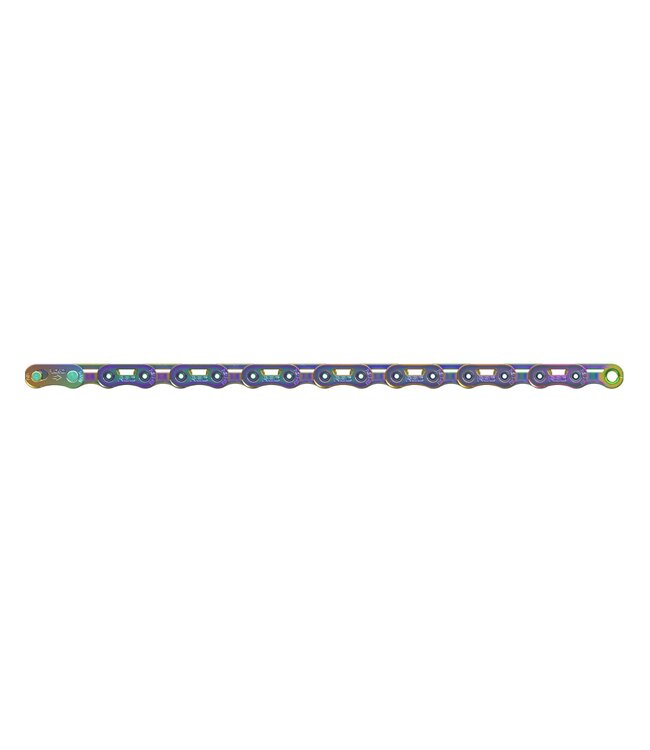 SRAM Sram Chain Red E1 Flattop 126Links Rainbow w/ PowerLock