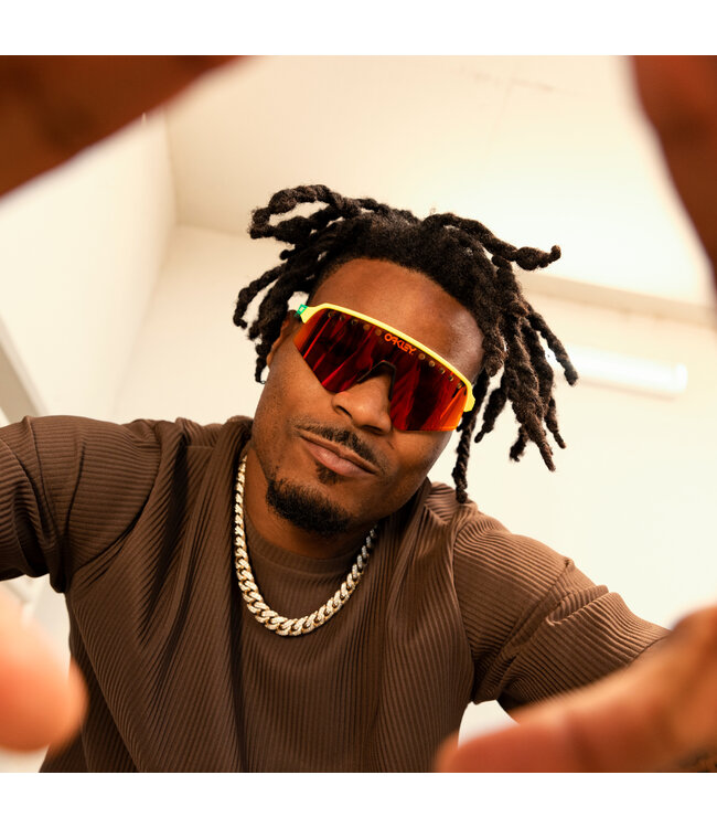 OAKLEY Oakley Sutro Lite Sweep Tennis Ball Yellow Prizm Ruby Sunglasses