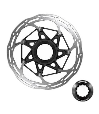 SRAM Sram Rotor Centerline X Road 2 Piece 160mm Black (includes steel rotor bolts) Rounded