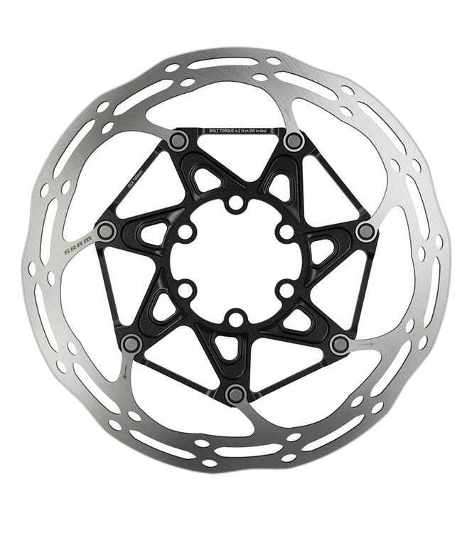 SRAM Sram Rotor Centerline X Road 2 Piece 160mm Black (includes steel rotor bolts) Rounded