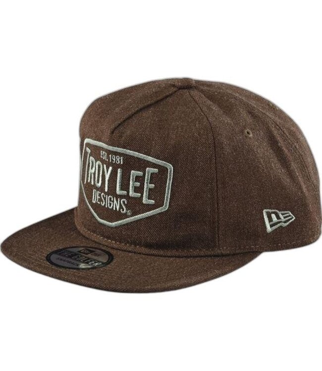 Troy Lee Designs Motor Oil Snapback Heather Brown Hat