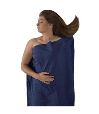 SEA TO SUMMIT Sea To Summit Expander Travel Liner - Mummy with Hood Navy Blue