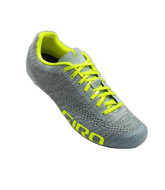 Giro Giro Empire E70 Knit Cycling Shoes Men's Grey Heather/Highlight Yellow 44