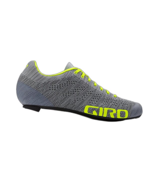 Giro Giro Empire E70 Knit Cycling Shoes Men's Grey Heather/Highlight Yellow 44