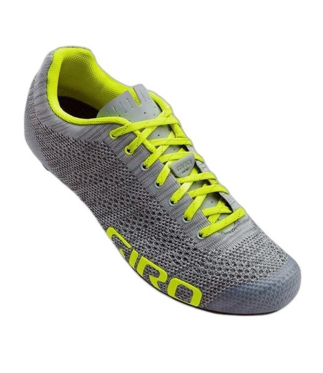 Giro Giro Empire E70 Knit Cycling Shoes Men's Grey Heather/Highlight Yellow 44