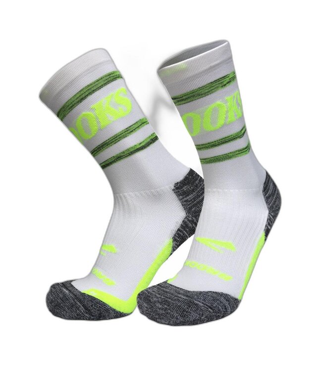 BROOKS Brooks Ghost Midweight Crew White Sock XLarge