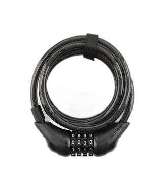 LOCK OG CBL 8160 NEON COMBO COIL 6fx10mm w/BRKT BK