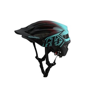 Troy Lee Designs A2 Mips Helmet Stain'd Black/Turquoise Medium/Large (missing Visor)