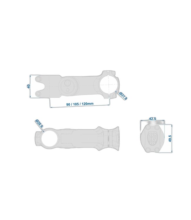 Ritchey 4-Axis Stem - 120mm, 31.8 Clamp, Adjustable, 1 1/8", Aluminum, Black