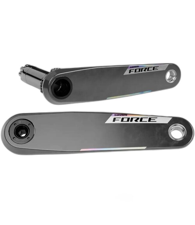 SRAM SRAM, Force E1 Crank Arm Assembly, Crank Arm, 165mm, DUB, BCD: Direct Mount SRAM 8 Bolt, Black