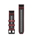 GARMIN Garmin QuickFit® 22 Watch Bands Marsala/Graphite Silicone