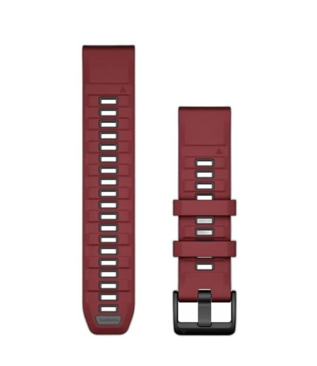 GARMIN Garmin QuickFit® 22 Watch Bands Marsala/Graphite Silicone