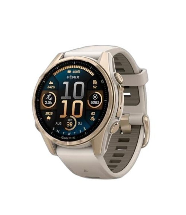 GARMIN Garmin fēnix 8 – 51 mm, Solar Sapphire, Titanium with Amp Yellow/Graphite Silicone Band